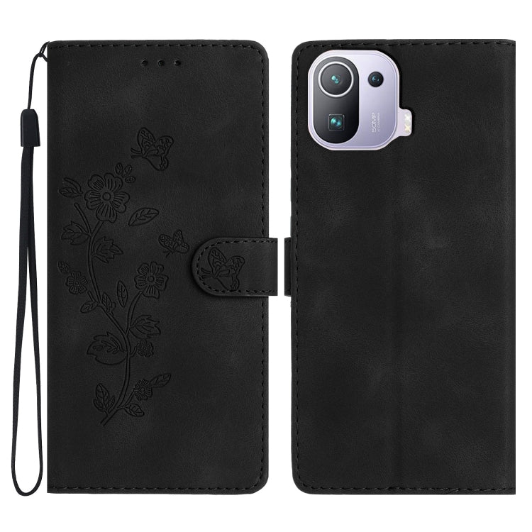 Flower Butterfly Embossing Pattern Leather Phone Case, For Xiaomi Redmi 10, For Xiaomi Mi 11 Lite, For Xiaomi Mi 11 Ultra, For Xiaomi Mi 11 Pro, For Xiaomi Redmi Note 10 5G, For Xiaomi Redmi Note 10 4G / Note 10S, For Xiaomi Redmi Note 10 Pro / 10 Pro ...