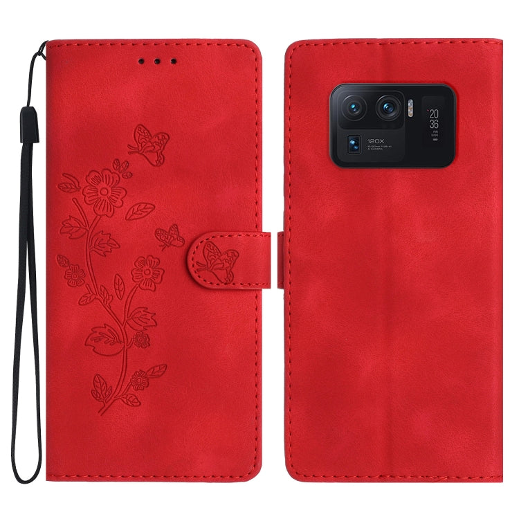 Flower Butterfly Embossing Pattern Leather Phone Case, For Xiaomi Redmi 10, For Xiaomi Mi 11 Lite, For Xiaomi Mi 11 Ultra, For Xiaomi Mi 11 Pro, For Xiaomi Redmi Note 10 5G, For Xiaomi Redmi Note 10 4G / Note 10S, For Xiaomi Redmi Note 10 Pro / 10 Pro ...