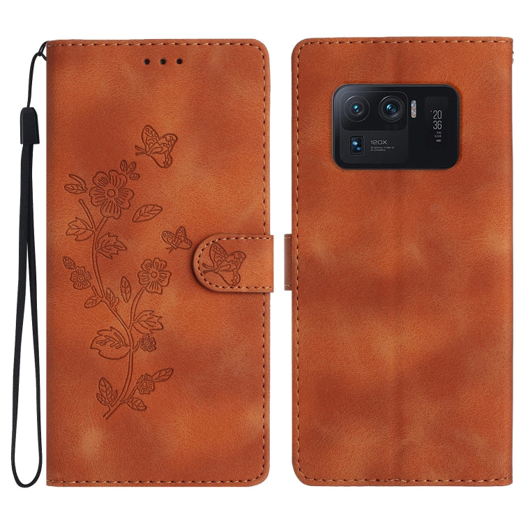 Flower Butterfly Embossing Pattern Leather Phone Case, For Xiaomi Redmi 10, For Xiaomi Mi 11 Lite, For Xiaomi Mi 11 Ultra, For Xiaomi Mi 11 Pro, For Xiaomi Redmi Note 10 5G, For Xiaomi Redmi 9A, For Xiaomi Redmi 9, For Xiaomi Redmi 9C