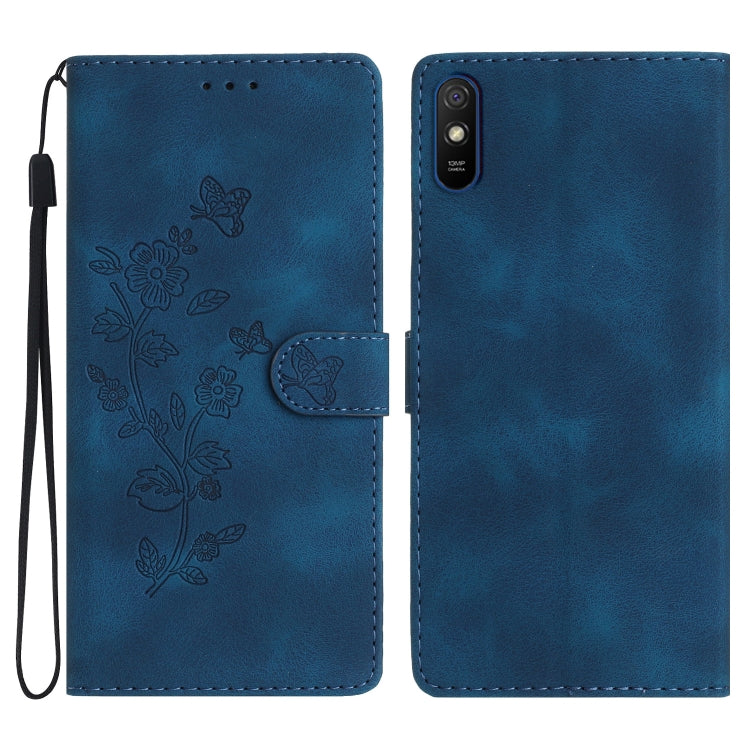 Flower Butterfly Embossing Pattern Leather Phone Case, For Xiaomi Redmi 10, For Xiaomi Mi 11 Lite, For Xiaomi Mi 11 Ultra, For Xiaomi Mi 11 Pro, For Xiaomi Redmi Note 10 5G, For Xiaomi Redmi 9A, For Xiaomi Redmi 9, For Xiaomi Redmi 9C