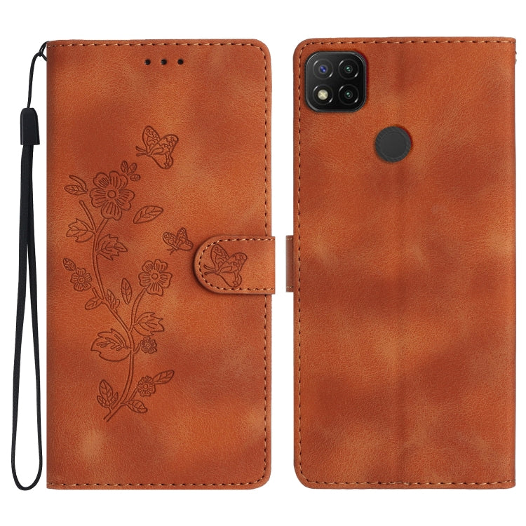 Flower Butterfly Embossing Pattern Leather Phone Case, For Xiaomi Redmi 10, For Xiaomi Mi 11 Lite, For Xiaomi Mi 11 Ultra, For Xiaomi Mi 11 Pro, For Xiaomi Redmi Note 10 5G, For Xiaomi Redmi 9A, For Xiaomi Redmi 9, For Xiaomi Redmi 9C