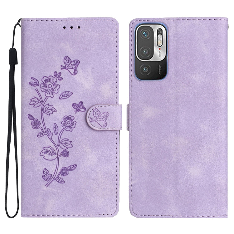 Flower Butterfly Embossing Pattern Leather Phone Case, For Xiaomi Redmi 10, For Xiaomi Mi 11 Lite, For Xiaomi Mi 11 Ultra, For Xiaomi Mi 11 Pro, For Xiaomi Redmi Note 10 5G, For Xiaomi Redmi Note 10 4G / Note 10S, For Xiaomi Redmi Note 10 Pro / 10 Pro ...