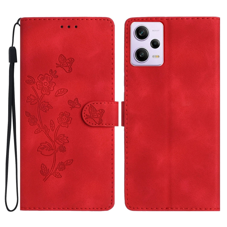 Flower Butterfly Embossing Pattern Leather Phone Case, For Xiaomi Redmi Note 12S, For Xiaomi Redmi 13C 4G, For Xiaomi Redmi Note 12 Pro 5G, For Xiaomi 13T, For Xiaomi Redmi Note 12 5G, For Xiaomi 13 Pro, For Xiaomi 13, For Xiaomi 12T / 12T Pro