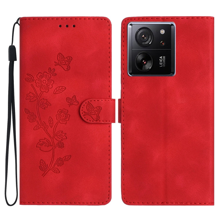 Flower Butterfly Embossing Pattern Leather Phone Case, For Xiaomi Redmi Note 12S, For Xiaomi Redmi 13C 4G, For Xiaomi Redmi Note 12 Pro 5G, For Xiaomi 13T, For Xiaomi Redmi Note 12 5G, For Xiaomi 13 Pro, For Xiaomi 13, For Xiaomi 12T / 12T Pro