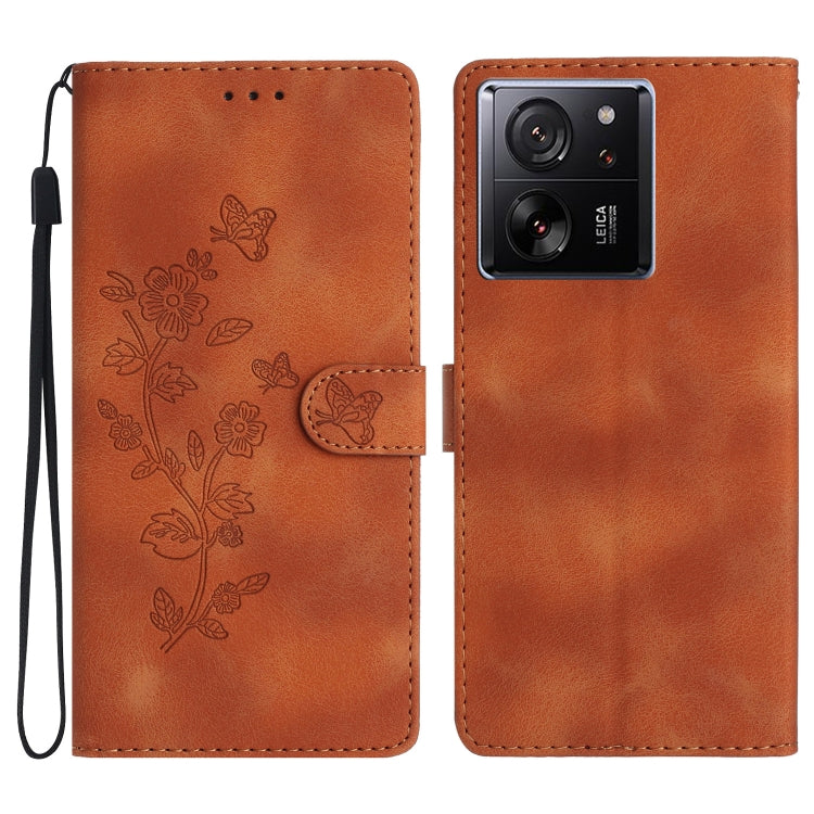 Flower Butterfly Embossing Pattern Leather Phone Case, For Xiaomi Redmi Note 12S, For Xiaomi Redmi 13C 4G, For Xiaomi Redmi Note 12 Pro 5G, For Xiaomi 13T, For Xiaomi Redmi Note 12 5G, For Xiaomi 13 Pro, For Xiaomi 13, For Xiaomi 12T / 12T Pro