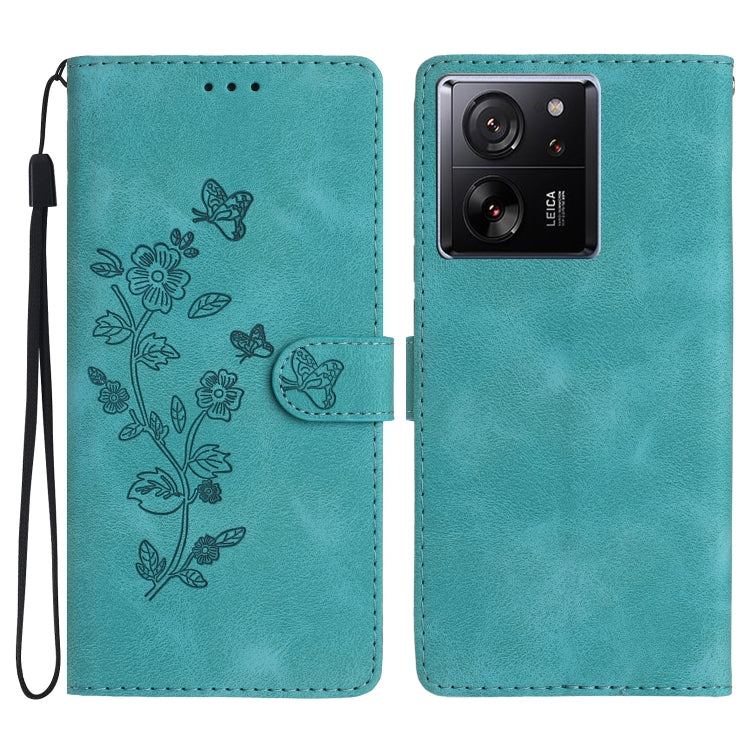 Flower Butterfly Embossing Pattern Leather Phone Case, For Xiaomi Redmi Note 12S, For Xiaomi Redmi 13C 4G, For Xiaomi Redmi Note 12 Pro 5G, For Xiaomi 13T, For Xiaomi Redmi Note 12 5G, For Xiaomi 13 Pro, For Xiaomi 13, For Xiaomi 12T / 12T Pro