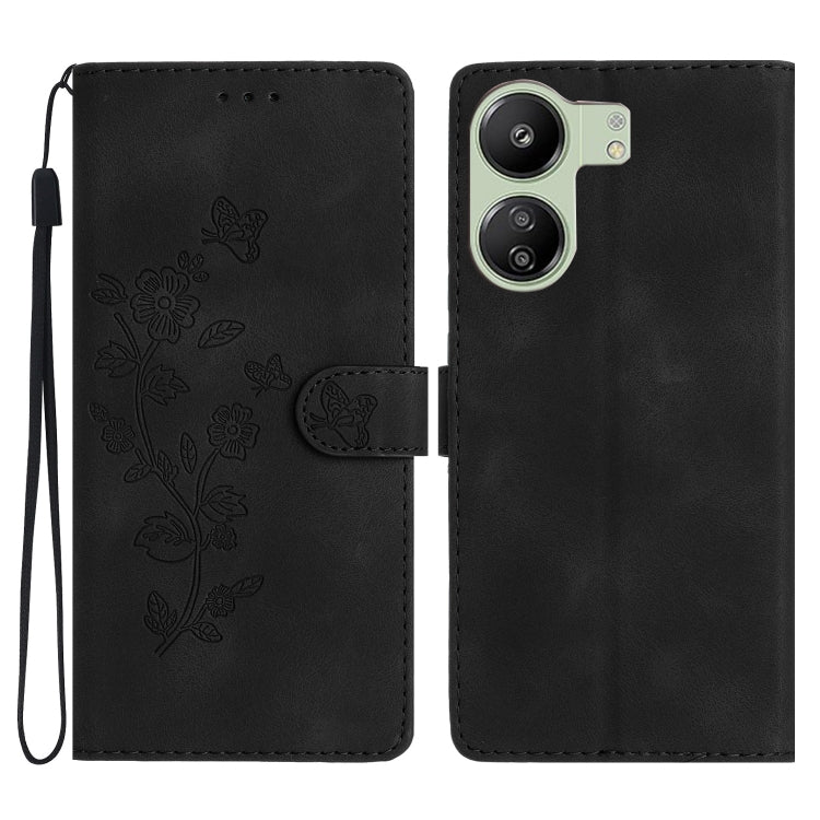 Flower Butterfly Embossing Pattern Leather Phone Case, For Xiaomi Redmi Note 12S, For Xiaomi Redmi 13C 4G, For Xiaomi Redmi Note 12 Pro 5G, For Xiaomi 13T, For Xiaomi Redmi Note 12 5G, For Xiaomi 13 Pro, For Xiaomi 13, For Xiaomi 12T / 12T Pro