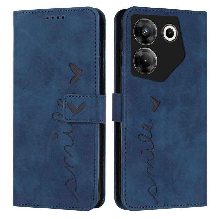 Skin Feel Heart Pattern Leather Phone Case, For Tecno Pova Neo 3, For Tecno Camon 20 Premier, For Tecno Camon 20 Pro 5G, For Tecno Pova 5 4G, For Tecno Camon 20/Camon 20 Pro 4G