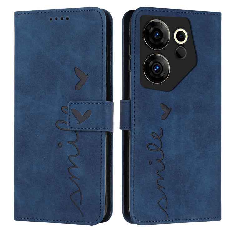 Skin Feel Heart Pattern Leather Phone Case, For Tecno Pova Neo 3, For Tecno Camon 20 Premier, For Tecno Camon 20 Pro 5G, For Tecno Pova 5 4G, For Tecno Camon 20/Camon 20 Pro 4G