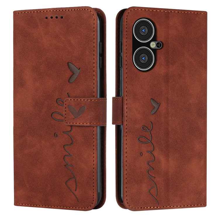Skin Feel Heart Pattern Leather Phone Case, For Tecno Pova Neo 3, For Tecno Camon 20 Premier, For Tecno Camon 20 Pro 5G, For Tecno Pova 5 4G, For Tecno Camon 20/Camon 20 Pro 4G