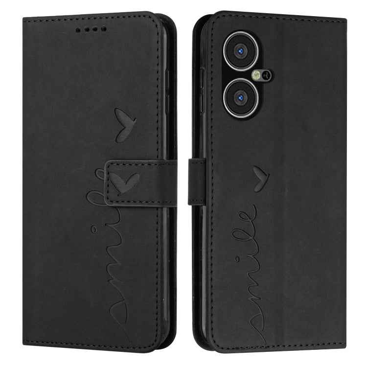 Skin Feel Heart Pattern Leather Phone Case, For Tecno Pova Neo 3, For Tecno Camon 20 Premier, For Tecno Camon 20 Pro 5G, For Tecno Pova 5 4G, For Tecno Camon 20/Camon 20 Pro 4G