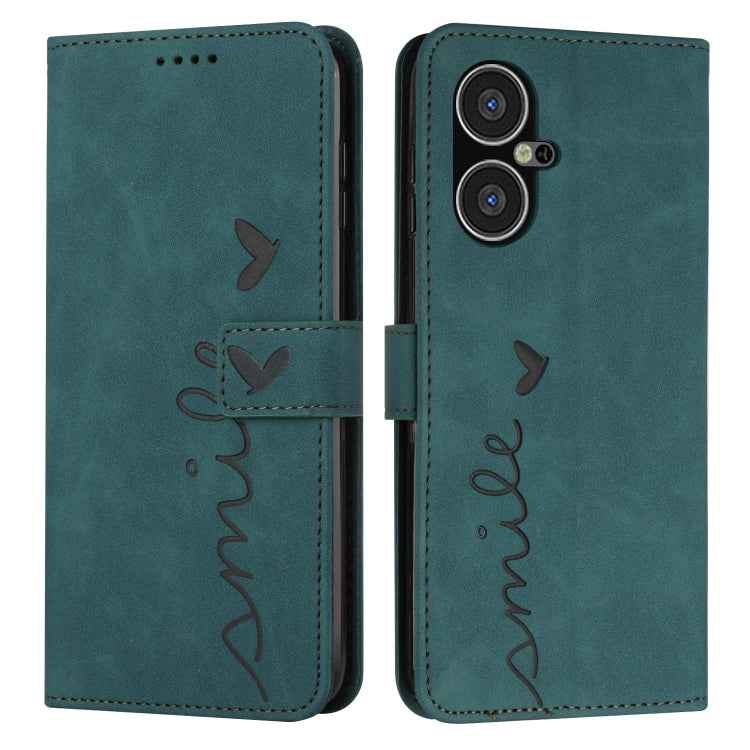 Skin Feel Heart Pattern Leather Phone Case, For Tecno Pova Neo 3, For Tecno Camon 20 Premier, For Tecno Camon 20 Pro 5G, For Tecno Pova 5 4G, For Tecno Camon 20/Camon 20 Pro 4G