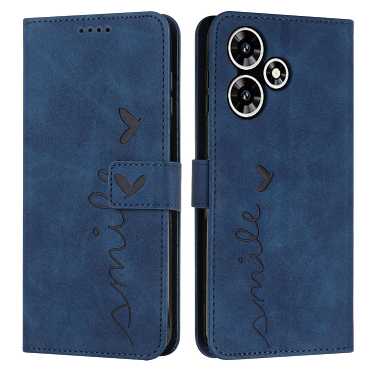Skin Feel Heart Pattern Leather Phone Case, For Infinix Hot 30 Play NFC, For Infinix Note 30/Note 30 5G, For Infinix Note 30i, For Infinix Note 30 Pro, For Infinix Hot 30, For Infinix Note 30 VIP