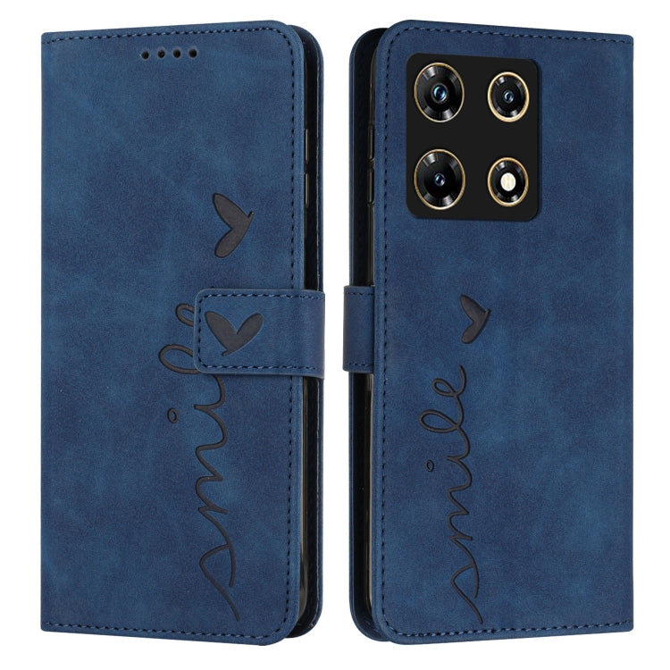 Skin Feel Heart Pattern Leather Phone Case, For Infinix Hot 30 Play NFC, For Infinix Note 30/Note 30 5G, For Infinix Note 30i, For Infinix Note 30 Pro, For Infinix Hot 30, For Infinix Note 30 VIP