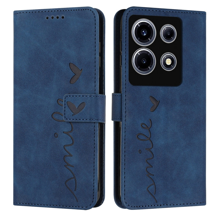Skin Feel Heart Pattern Leather Phone Case, For Infinix Hot 30 Play NFC, For Infinix Note 30/Note 30 5G, For Infinix Note 30i, For Infinix Note 30 Pro, For Infinix Hot 30, For Infinix Note 30 VIP