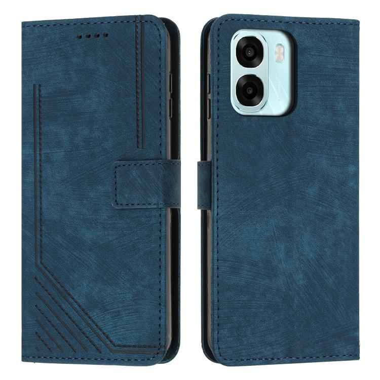 Skin Feel Stripe Pattern Leather Phone Case with Lanyard, For OPPO A6x 5G / A6 5G, For OPPO A60 4G, For OPPO A3 Pro, For OPPO Reno11 F, For OPPO A38, For OPPO A58 4G, For OPPO Reno10 5G/Reno10 Pro 5G Global, For OPPO A78 4G