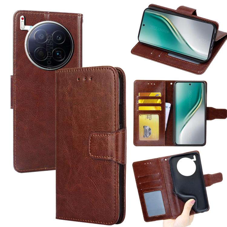 Crystal Texture Leather Phone Case, For Tecno Pova Slim 5G / Spark Slim 4G, For Tecno Pova 7 Pro 5G, For Tecno Spark 40 Pro+ 4G, For Tecno Spark 40 Pro 4G, For Tecno Camon 40 Premier 5G, For Tecno Spark 30 4G