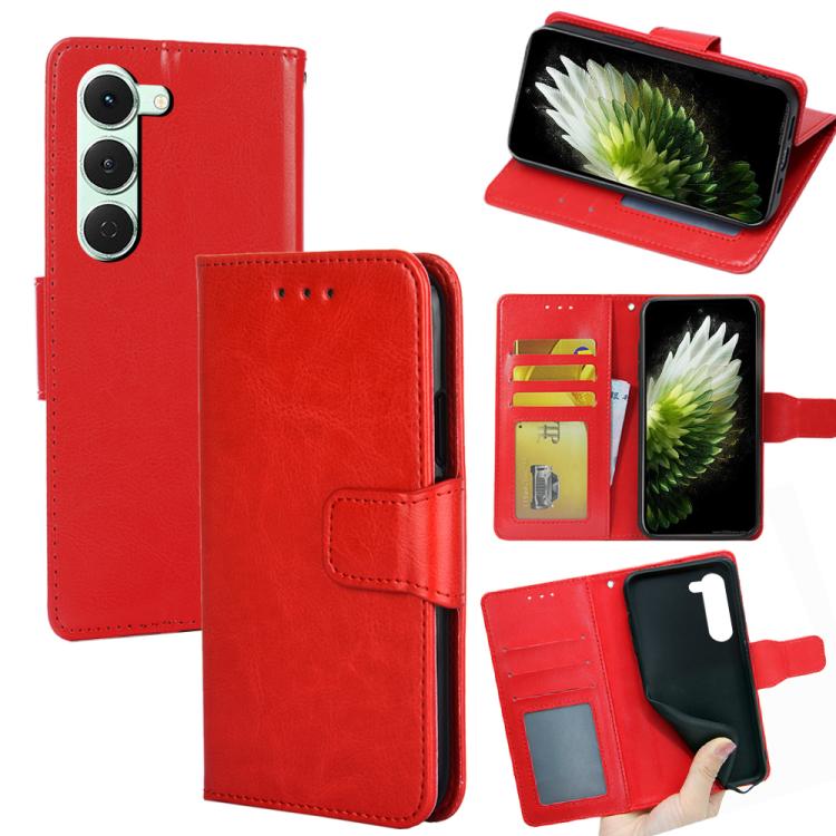 Crystal Texture Leather Phone Case, For Tecno Pova Slim 5G / Spark Slim 4G, For Tecno Pova 7 Pro 5G, For Tecno Spark 40 Pro+ 4G, For Tecno Spark 40 Pro 4G, For Tecno Camon 40 Premier 5G, For Tecno Spark 30 4G