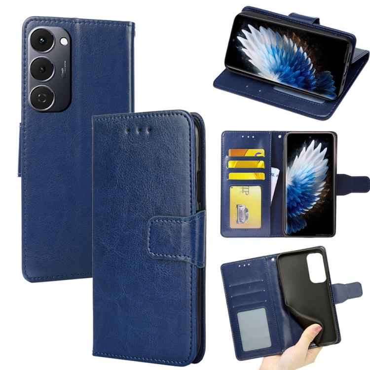 Crystal Texture Leather Phone Case, For Tecno Pova Slim 5G / Spark Slim 4G, For Tecno Pova 7 Pro 5G, For Tecno Spark 40 Pro+ 4G, For Tecno Spark 40 Pro 4G, For Tecno Camon 40 Premier 5G, For Tecno Spark 30 4G