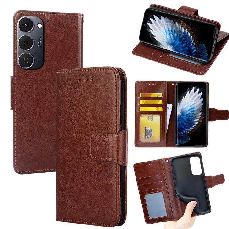 Crystal Texture Leather Phone Case, For Tecno Pova Slim 5G / Spark Slim 4G, For Tecno Pova 7 Pro 5G, For Tecno Spark 40 Pro+ 4G, For Tecno Spark 40 Pro 4G, For Tecno Camon 40 Premier 5G, For Tecno Spark 30 4G