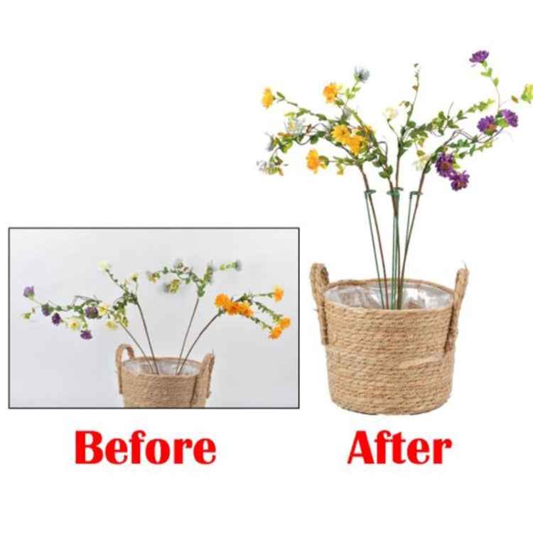 10pcs Plant Potted Flower Shape Support Rod Fixed Anti-lodging Leaf Guard Frame, 17cm, 27cm, 37cm, 48cm, 58cm