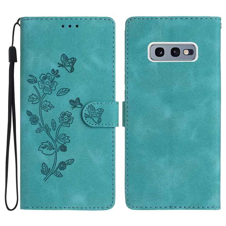 Flower Butterfly Embossing Pattern Leather Phone Case, For Samsung Galaxy A10 / M10, For Samsung Galaxy A20 / A30, For Samsung Galaxy A50, For Samsung Galaxy S10e, For Samsung Galaxy S10+, For Samsung Galaxy S10