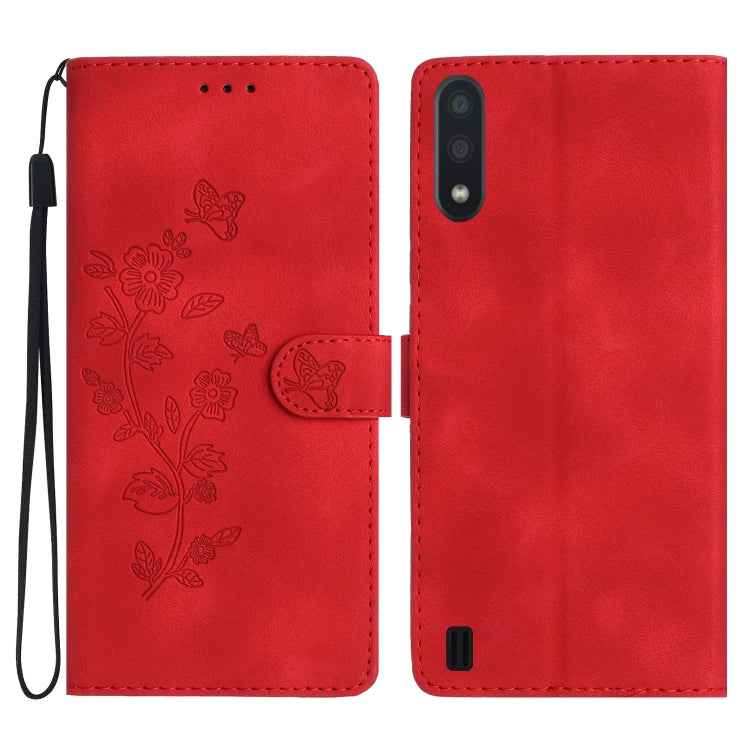 Flower Butterfly Embossing Pattern Leather Phone Case, For Samsung Galaxy A10 / M10, For Samsung Galaxy A20 / A30, For Samsung Galaxy A50, For Samsung Galaxy S10e, For Samsung Galaxy S10+, For Samsung Galaxy S10