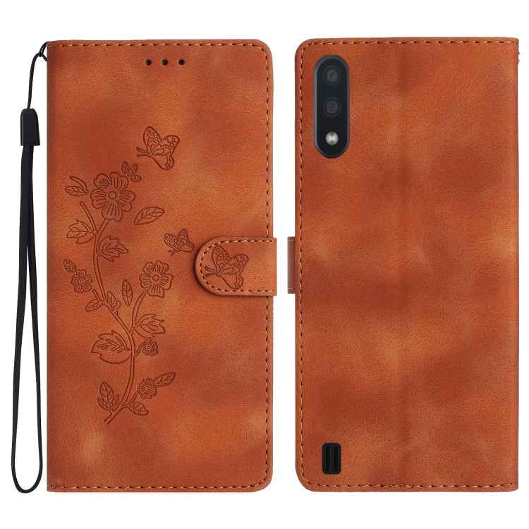 Flower Butterfly Embossing Pattern Leather Phone Case, For Samsung Galaxy A10 / M10, For Samsung Galaxy A20 / A30, For Samsung Galaxy A50, For Samsung Galaxy S10e, For Samsung Galaxy S10+, For Samsung Galaxy S10