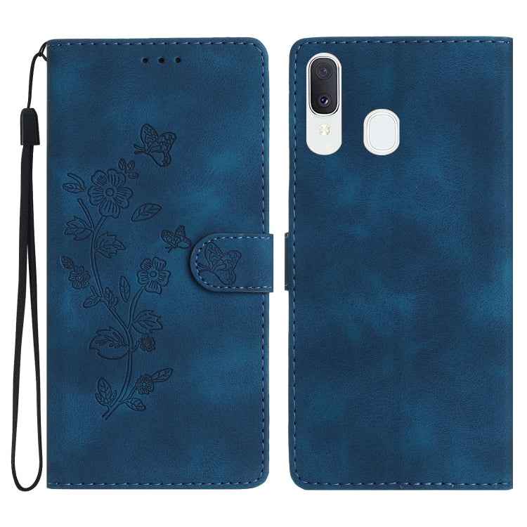 Flower Butterfly Embossing Pattern Leather Phone Case, For Samsung Galaxy A10 / M10, For Samsung Galaxy A20 / A30, For Samsung Galaxy A50, For Samsung Galaxy S10e, For Samsung Galaxy S10+, For Samsung Galaxy S10