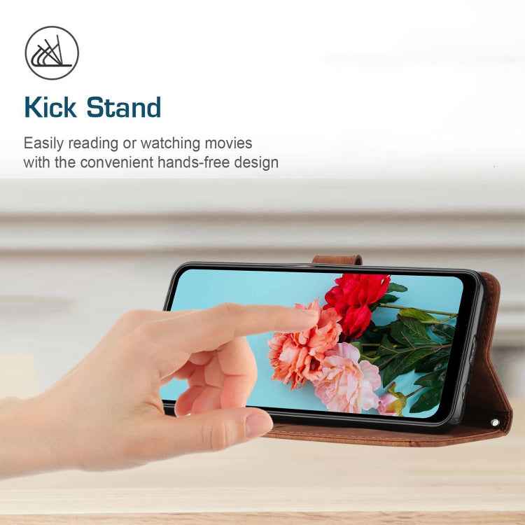 Skin Feel Stripe Pattern Leather Phone Case with Lanyard, For Realme 11 Pro/11 Pro+, For Realme C65 4G, For Realme 9i 5G/V20 5G/V30t/V30, For Realme C55