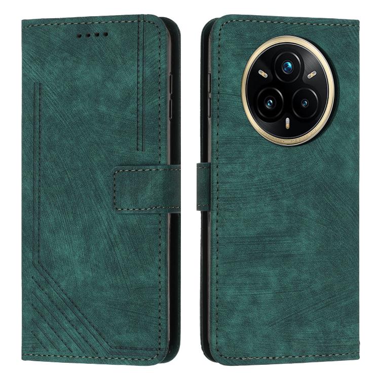 Skin Feel Stripe Pattern Leather Phone Case with Lanyard, For Realme Narzo 80 Lite 4G, For Realme 15 / 15 Pro, For Realme C71 4G, For Realme 14 / P3 5G / 14T 5G, For Realme 14 Pro+, For Realme 14 Pro, For Realme C75 / V60 Pro, For Realme C63