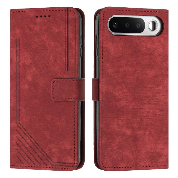 Skin Feel Stripe Pattern Leather Phone Case with Lanyard, For Realme 16T 5G, For Realme P4 Power 5G, For Realme 16 5G, For Realme 16 Pro+ 5G, For Realme 16 Pro 5G, For Realme C85 5G / 15x 5G India, For Realme C85 Pro 4G, For Realme 15T 5G
