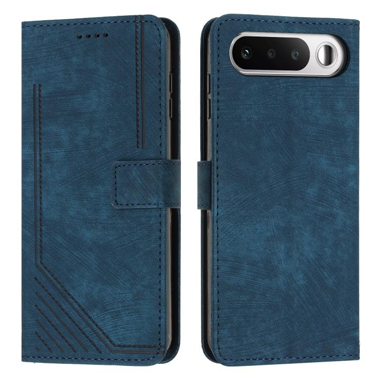 Skin Feel Stripe Pattern Leather Phone Case with Lanyard, For Realme 16T 5G, For Realme P4 Power 5G, For Realme 16 5G, For Realme 16 Pro+ 5G, For Realme 16 Pro 5G, For Realme C85 5G / 15x 5G India, For Realme C85 Pro 4G, For Realme 15T 5G