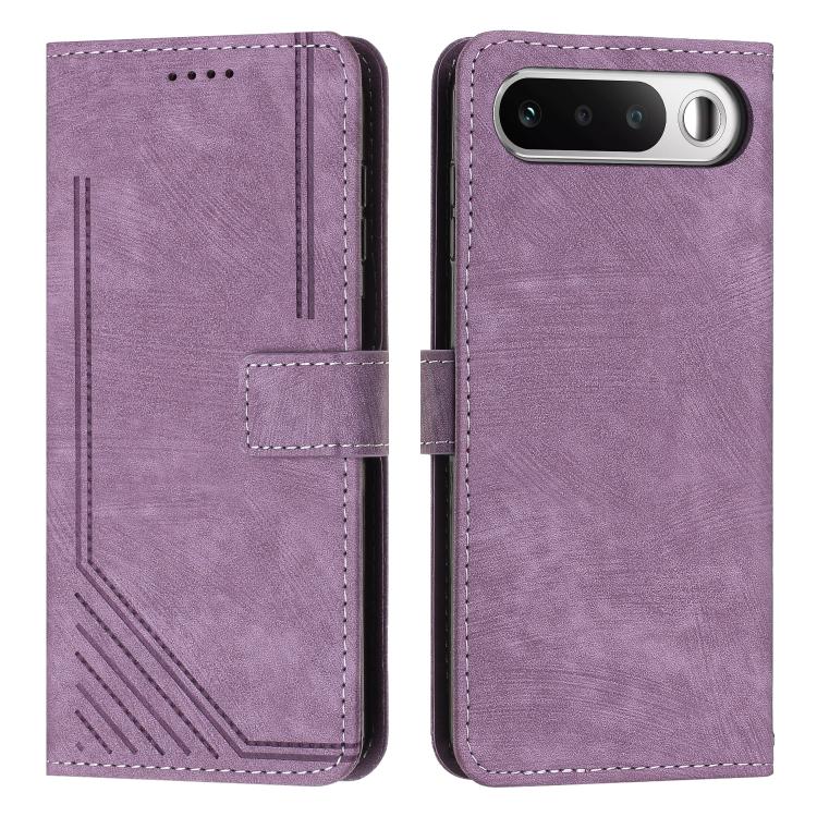 Skin Feel Stripe Pattern Leather Phone Case with Lanyard, For Realme 16T 5G, For Realme P4 Power 5G, For Realme 16 5G, For Realme 16 Pro+ 5G, For Realme 16 Pro 5G, For Realme C85 5G / 15x 5G India, For Realme C85 Pro 4G, For Realme 15T 5G