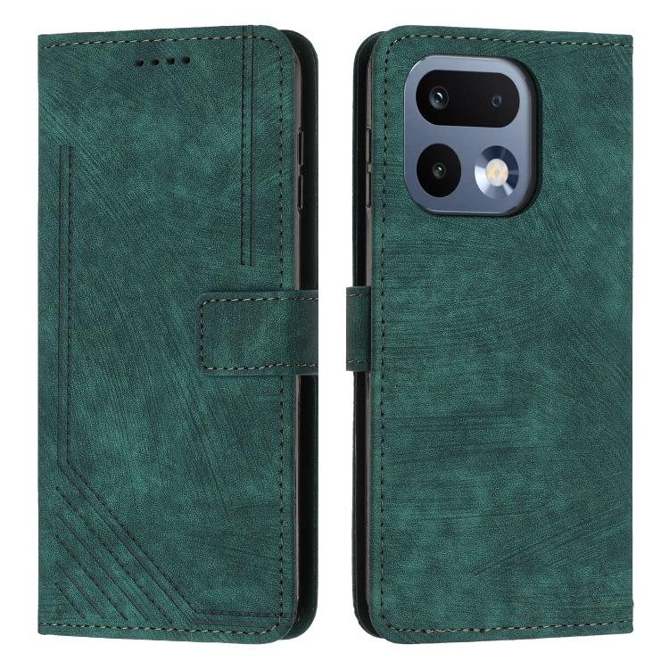 Skin Feel Stripe Pattern Leather Phone Case with Lanyard, For Realme 16T 5G, For Realme P4 Power 5G, For Realme 16 5G, For Realme 16 Pro+ 5G, For Realme 16 Pro 5G, For Realme C85 5G / 15x 5G India, For Realme C85 Pro 4G, For Realme 15T 5G