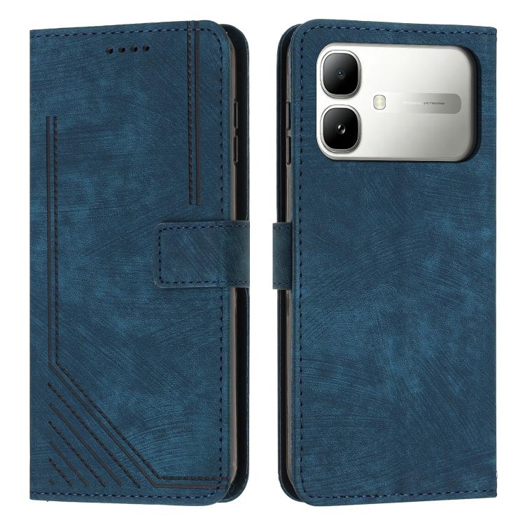 Skin Feel Stripe Pattern Leather Phone Case with Lanyard, For Infinix Hot 70 5G, For Infinix Note Edge 5G, For Infinix Smart 20 4G, For Infinix Note 60 / 60 Pro 5G, For Infinix Hot 60 4G / Hot 60i 4G, For Infinix Hot 60 Pro+ 4G, For Infinix Hot 60 Pro ...