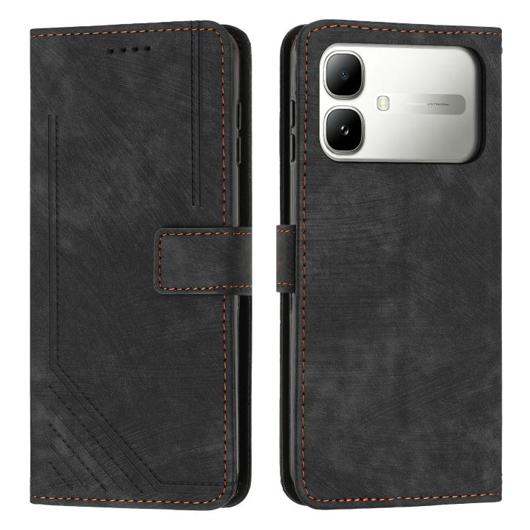 Skin Feel Stripe Pattern Leather Phone Case with Lanyard, For Infinix Hot 70 5G, For Infinix Note Edge 5G, For Infinix Smart 20 4G, For Infinix Note 60 / 60 Pro 5G, For Infinix Hot 60 4G / Hot 60i 4G, For Infinix Hot 60 Pro+ 4G, For Infinix Hot 60 Pro ...