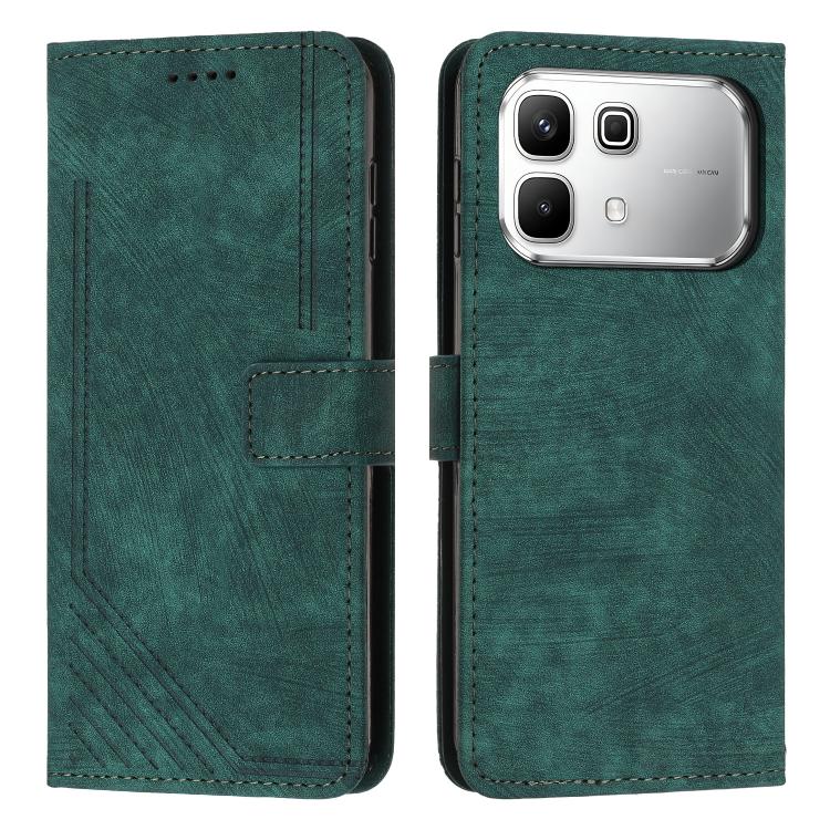 Skin Feel Stripe Pattern Leather Phone Case with Lanyard, For Infinix Hot 70 5G, For Infinix Note Edge 5G, For Infinix Smart 20 4G, For Infinix Note 60 / 60 Pro 5G, For Infinix Hot 60 4G / Hot 60i 4G, For Infinix Hot 60 Pro+ 4G, For Infinix Hot 60 Pro ...