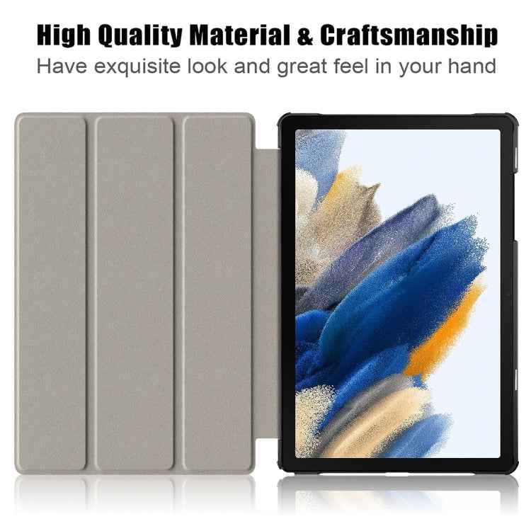 Custer Painted 3-Fold Holder Smart Leather Tablet Case, For Samsung Galaxy Tab A9 2023, For Samsung Galaxy Tab S9+