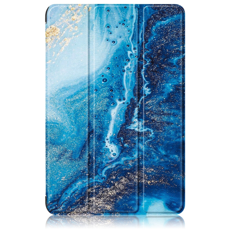 Custer Painted 3-Fold Holder Smart Leather Tablet Case, For Samsung Galaxy Tab A9 2023, For Samsung Galaxy Tab S9+