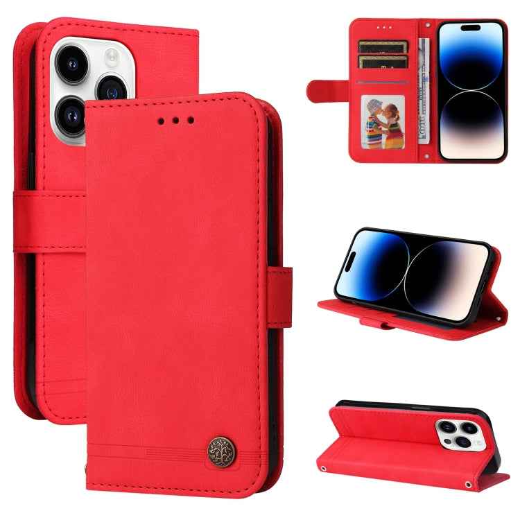 Skin Feel Life Tree Leather Phone Case, For iPhone 15 Pro Max, For iPhone 15 Pro, For iPhone 15 Plus, For iPhone 15