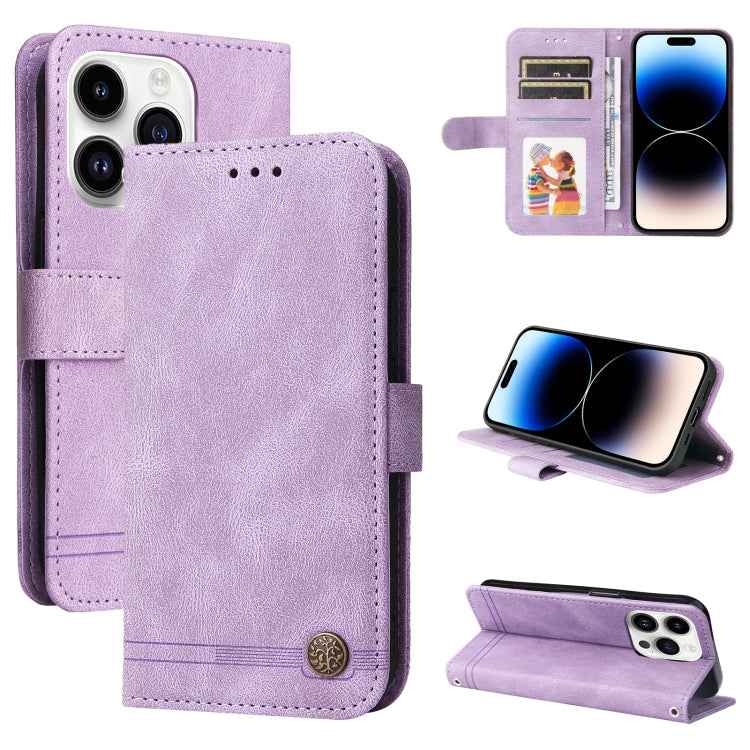 Skin Feel Life Tree Leather Phone Case, For iPhone 15 Pro Max, For iPhone 15 Pro, For iPhone 15 Plus, For iPhone 15