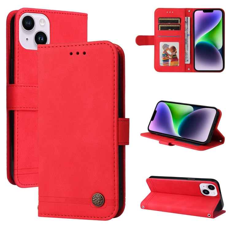 Skin Feel Life Tree Leather Phone Case, For iPhone 15 Pro Max, For iPhone 15 Pro, For iPhone 15 Plus, For iPhone 15