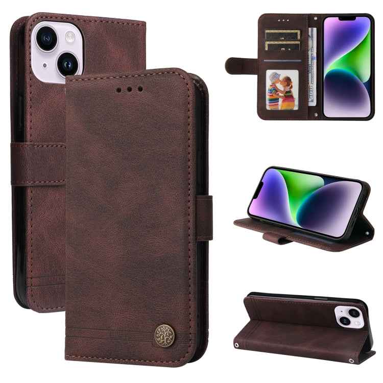 Skin Feel Life Tree Leather Phone Case, For iPhone 15 Pro Max, For iPhone 15 Pro, For iPhone 15 Plus, For iPhone 15