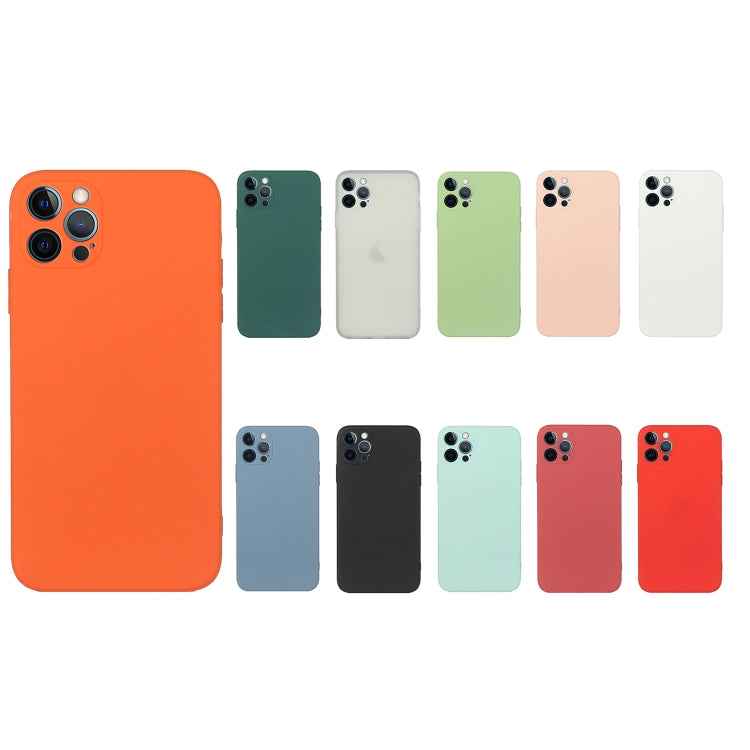 Straight Edge Solid Color TPU Shockproof Phone Case