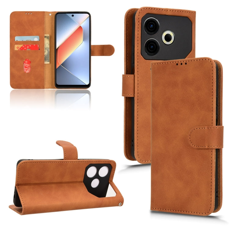 Skin Feel Magnetic Flip Leather Phone Case, For Tecno Spark Go 5G, For Tecno Camon 30S Pro, For Tecno Pova 6 Neo, For Tecno Camon 30 4G, For Tecno Spark 20 Pro, For Tecno Spark 20, For Tecno Pop 8, For Tecno Pova 5 Pro, For Tecno Pova Neo 3
