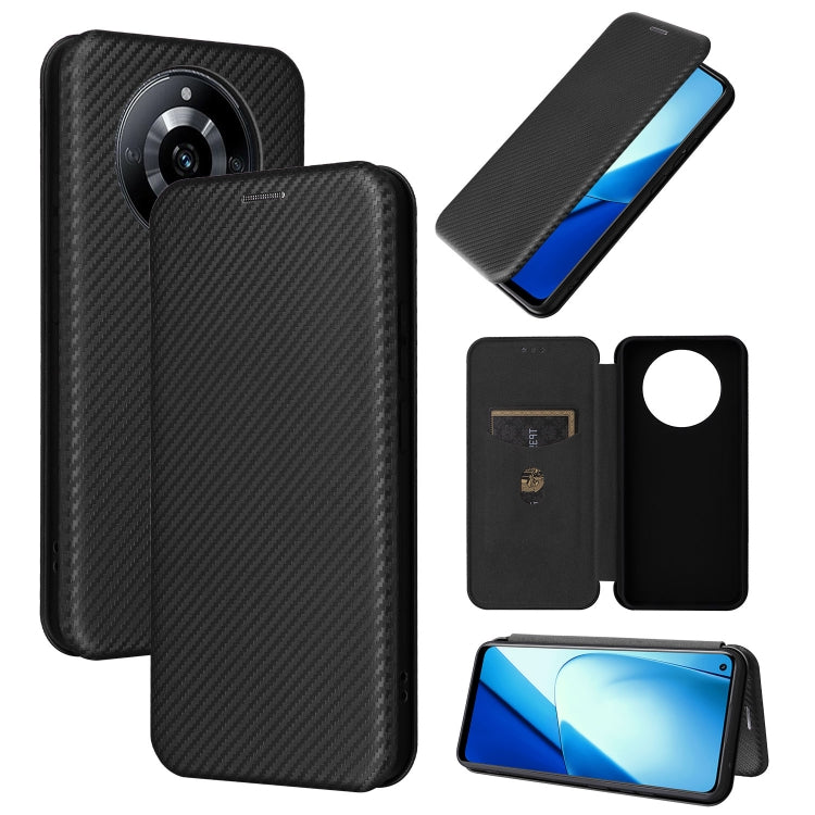 Carbon Fiber Texture Flip Leather Phone Case, For Realme C67 4G, For Realme 11 4G Global, For Realme GT5 5G, For Realme 11 5G / 11x, For Realme C53 4G / Narzo N53 4G, For Realme 11 5G, For Realme 11 Pro / 11 Pro+