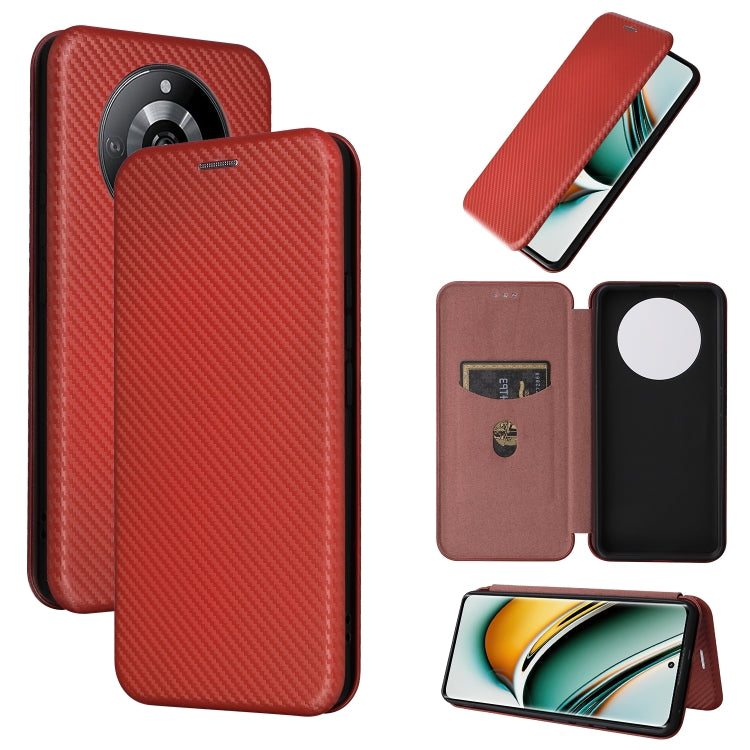 Carbon Fiber Texture Flip Leather Phone Case, For Realme C67 4G, For Realme 11 4G Global, For Realme GT5 5G, For Realme 11 5G / 11x, For Realme C53 4G / Narzo N53 4G, For Realme 11 5G, For Realme 11 Pro / 11 Pro+