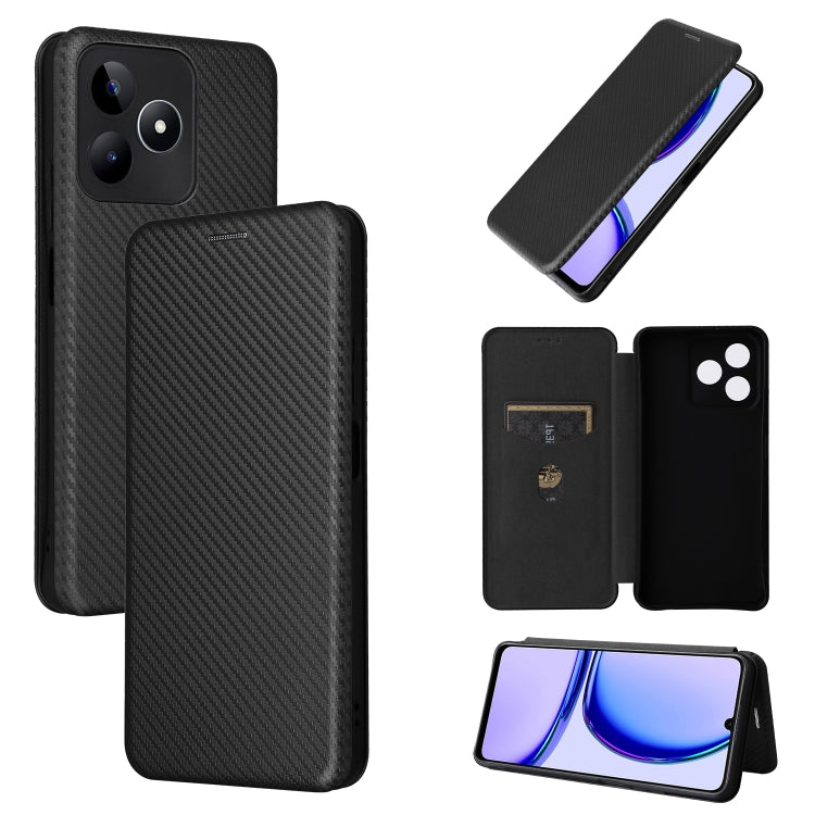 Carbon Fiber Texture Flip Leather Phone Case, For Realme C67 4G, For Realme 11 4G Global, For Realme GT5 5G, For Realme 11 5G / 11x, For Realme C53 4G / Narzo N53 4G, For Realme 11 5G, For Realme 11 Pro / 11 Pro+