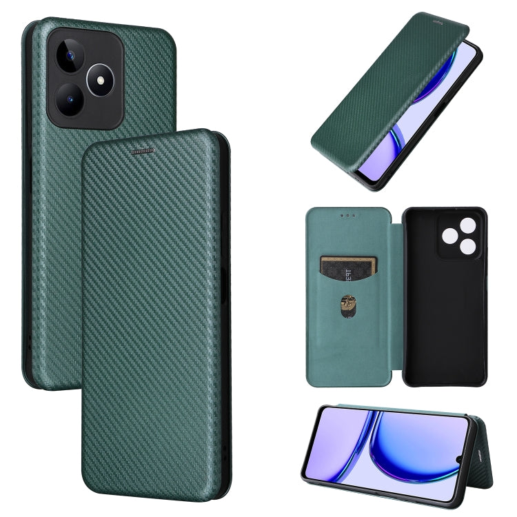 Carbon Fiber Texture Flip Leather Phone Case, For Realme C67 4G, For Realme 11 4G Global, For Realme GT5 5G, For Realme 11 5G / 11x, For Realme C53 4G / Narzo N53 4G, For Realme 11 5G, For Realme 11 Pro / 11 Pro+